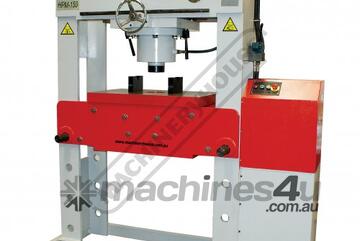 HPM-150T Industrial Motorised Hydraulic Press with Movable Cylinder - 150 Tonne Welded Steel Frame C