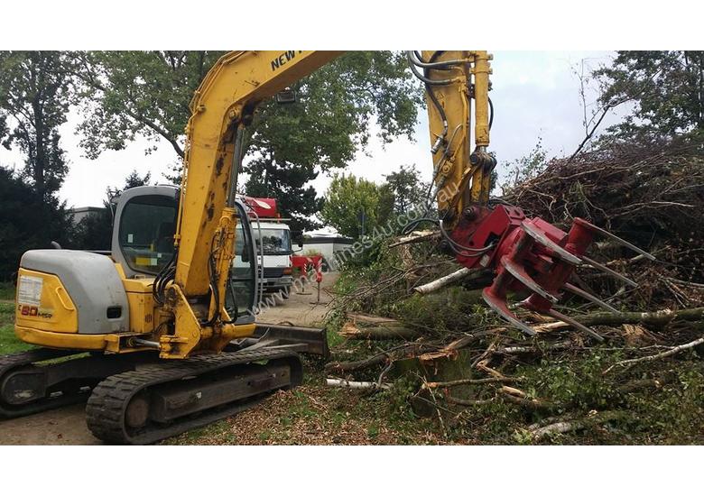 caption VOSCH HD rotating grapple for 4 Tonne through to 9 Tonne Excavators