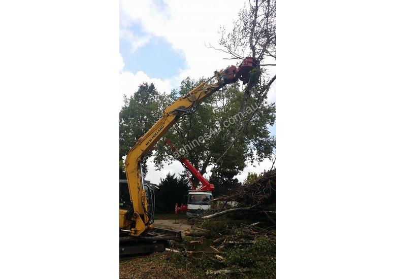 caption VOSCH HD rotating grapple for 4 Tonne through to 9 Tonne Excavators