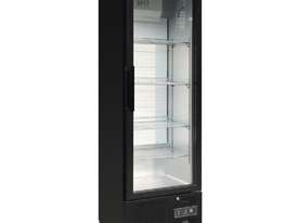 Polar GJ447-A - Single Door Bar Display Cooler 307Ltr Black Single Hinged Door - picture0' - Click to enlarge