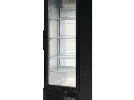 Polar GJ447-A - Single Door Bar Display Cooler 307Ltr Black Single Hinged Door - picture0' - Click to enlarge