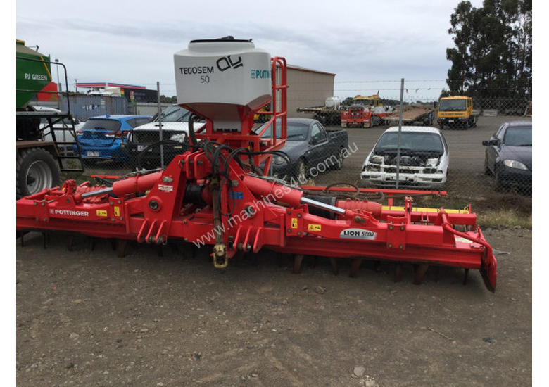 caption Pottinger Lion 5000 Power Harrows Tillage Equip