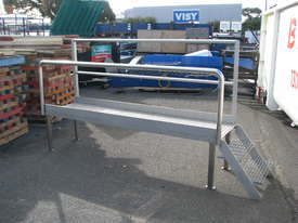 Raised Platform Walkway Stainless Steel Stairs Staircase Steps - 0.57m high - picture0' - Click to enlarge