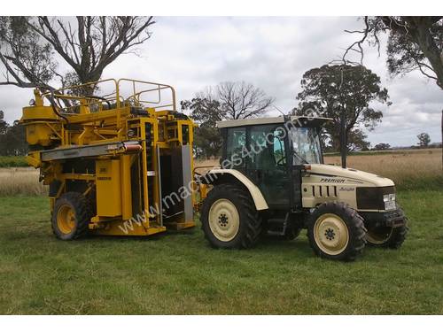 Grape Harvester/Pre-pruner package with tractor