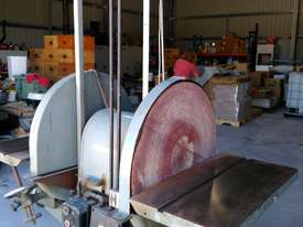 3 Phase Twin Disc Sander with overhead fluro light - picture0' - Click to enlarge