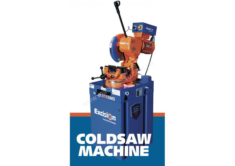 caption European Double Vice 350mm Coldsaw Now Available - Includes Stand - 240V or V