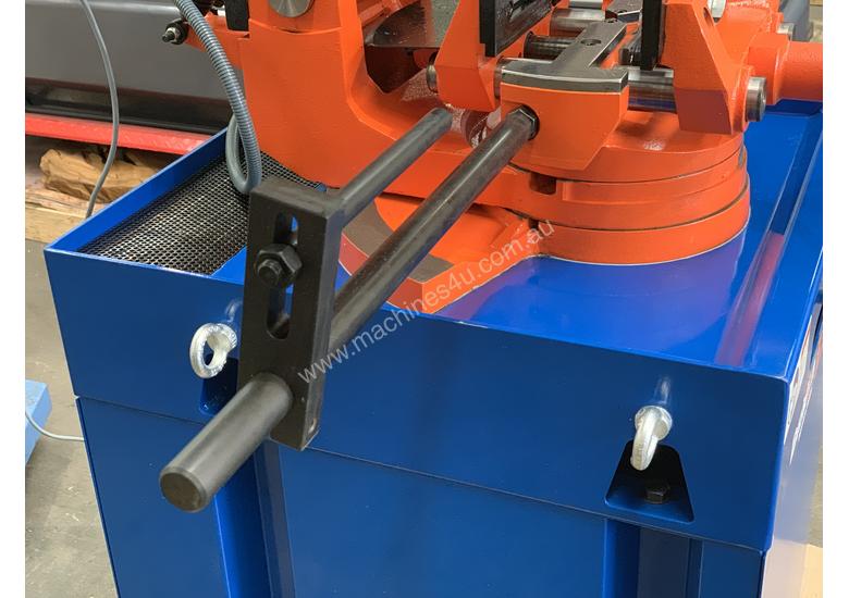caption European Double Vice 350mm Coldsaw Now Available - Includes Stand - 240V or V