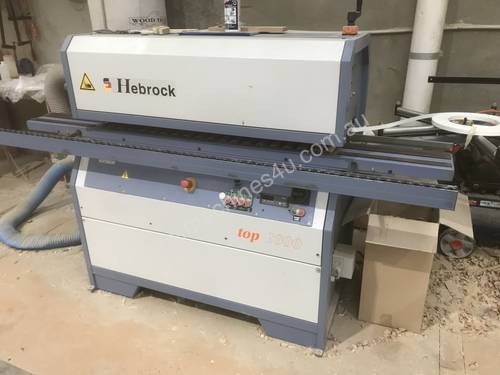 Hebrock Top 1000 3 Phase edgebander with dust extracter