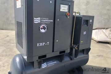 Screw Compressor Package 5.5kW (7HP) with tank and dryer (27 cfm)