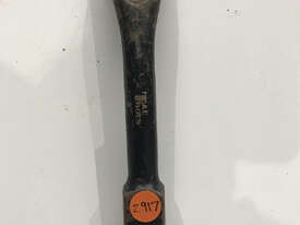 T & E Tools Ring end slogging Spanner wrench, 32mm Metric (x 295mm long) CRANKED - picture0' - Click to enlarge