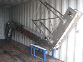Stainless Steel Elevator Incline Z Style Belt Conveyor - 5m High - picture0' - Click to enlarge