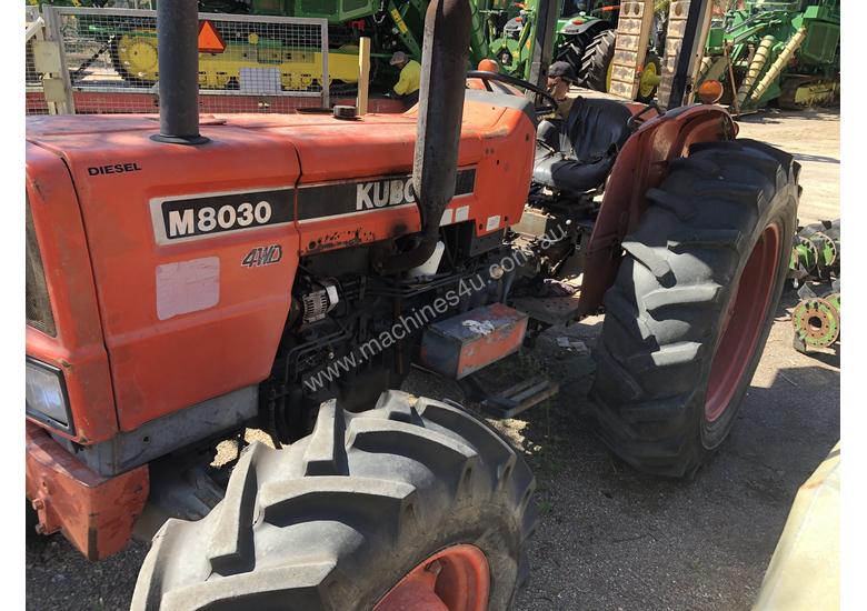 caption Kubota M8030 Tractor