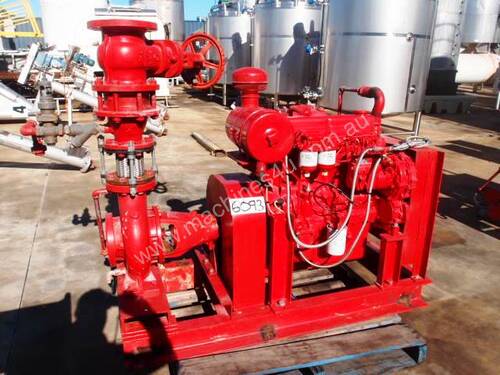 Diesel Fire Fighting Centrifugal Pump, IN: 125mm Dia, OUT: 100mm Dia