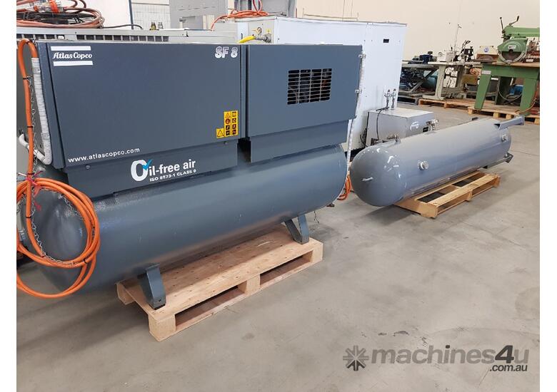 Used Atlas Copco Atlas Copco Sf Oil Free Scroll Pure Air Air Bank