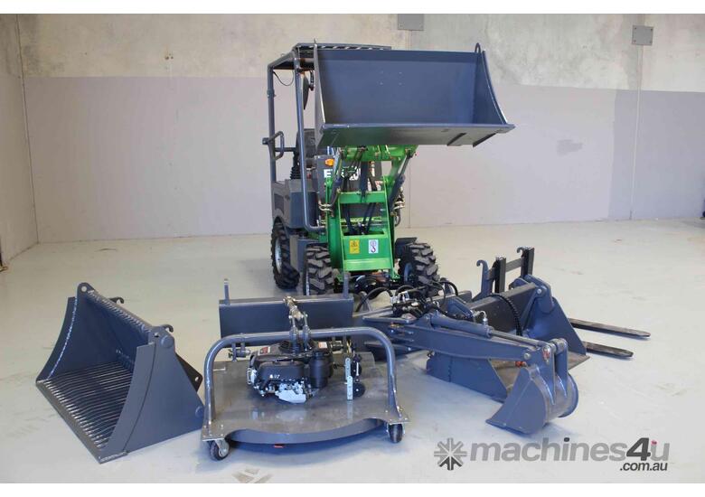 caption Everun EREL04 battery electric Articulated loader(price is for machine with GP bucket only )