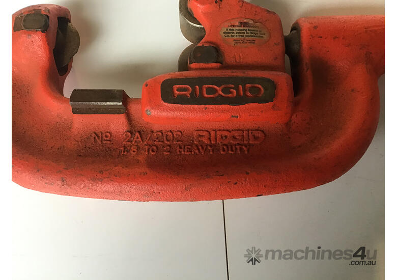 Used ridgid Ridgid 1 8 2 Pipe Cutters No 2A Pipe Cutter Used Item