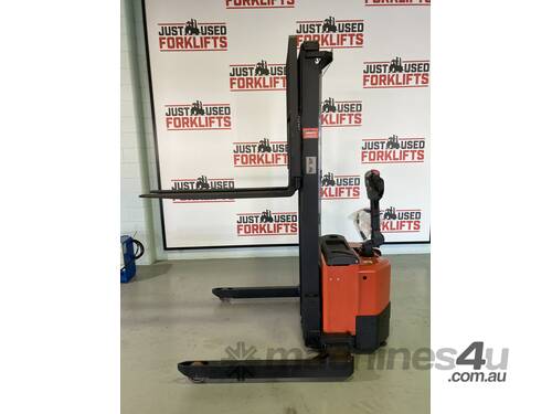 BT WALKIE STACKER BT SWE120S WITH 1.2 TON CAPACITY  SN 6045165 3650 DUPLEX MAST  