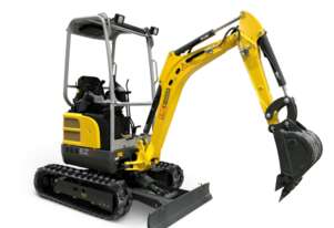 New Wacker Neuson EZ17 Excavator Half Hitch, Inc Bucket Set