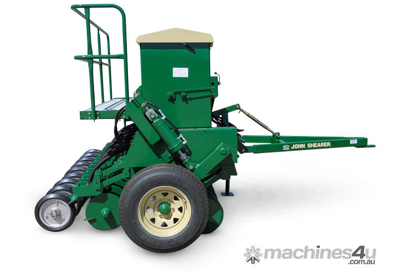 caption John Shearer Pasture Drill: Double Disc Opener - 10, 13, 16, and 19 Row Options