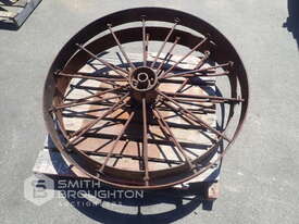 2 X VINTAGE PLOUGH WHEELS - picture1' - Click to enlarge