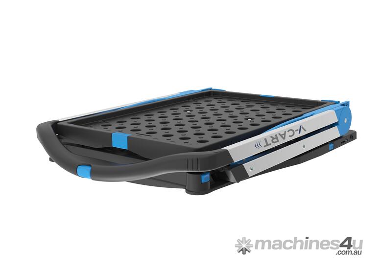 V-Cart Folding Plastic and Aluminium Trolley (includes 1 folding basket)