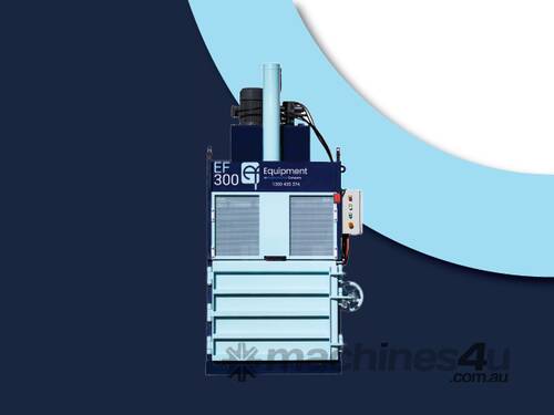 caption ELEPHANTS FOOT -EF300 ``Cardboard & Plastic`` Vertical Baler