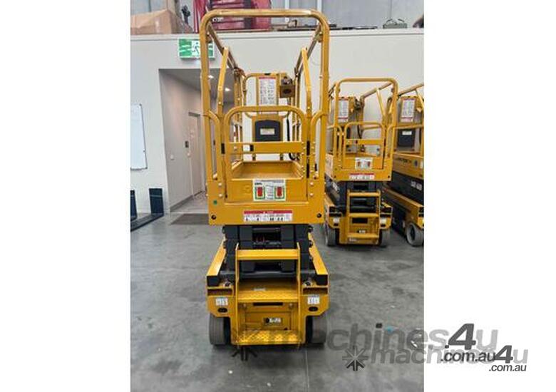 XCMG 19ft Scissor Lift and Trailer Package - Compact design fits through narrow aisles and doorways!