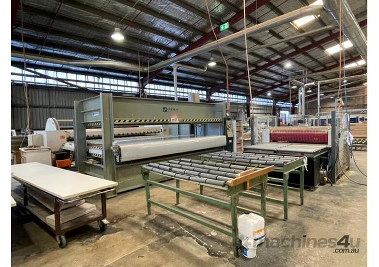 Used HOMAG Homag Post Forming Line Laminate Press Glue Spreader