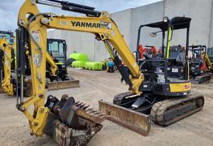 2021 YANMAR VIO35-6 EXCAVATOR WITH RUBBER TRACKS AND LOW 540 HOURS