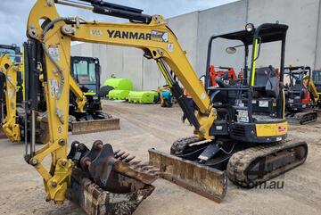 2021 YANMAR VIO35-6 EXCAVATOR WITH RUBBER TRACKS AND LOW 540 HOURS