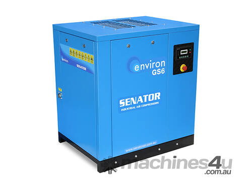 caption CVA Compressors - New Senator Rotary Screw Air Compressor - GS6-B - 5.5kw - 29cfm