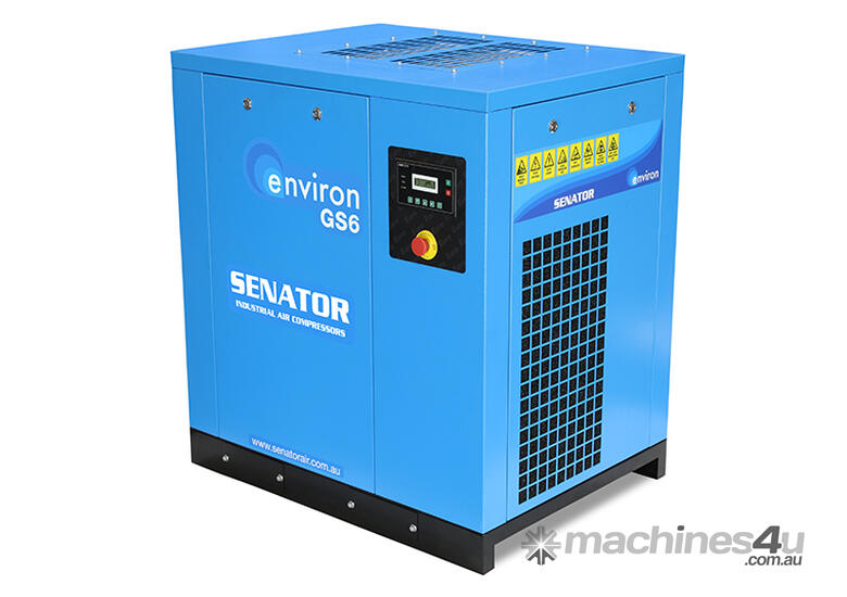 caption CVA Compressors - New Senator Rotary Screw Air Compressor - GS6-B - 5.5kw - 29cfm