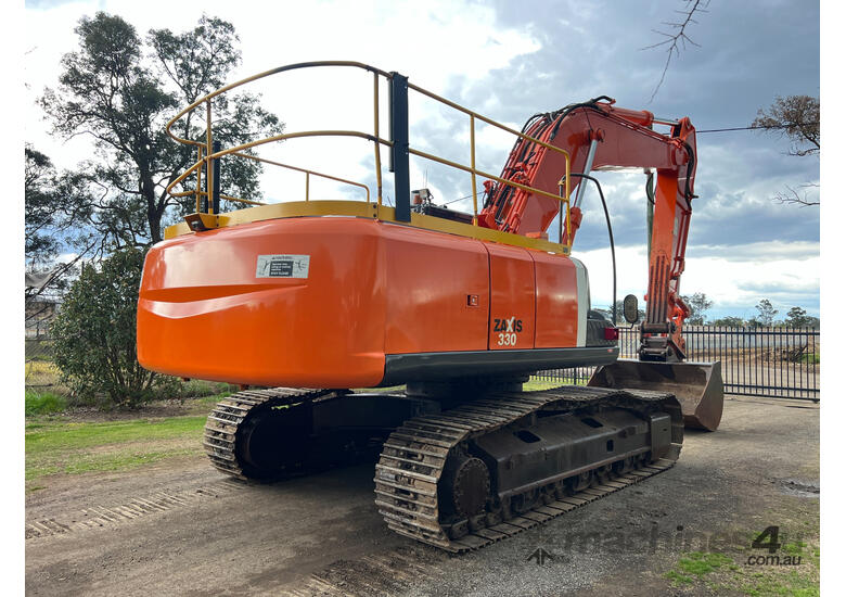 caption Hitachi ZX330 Tracked-Excav Excavator