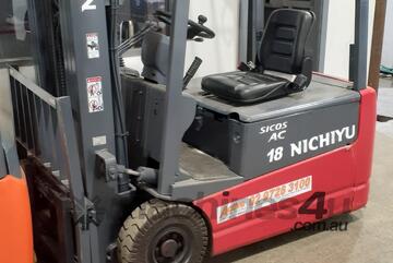 ACTIVE FORKLIFTS - 2008 Nichiyu container entry electric forklift for sale-4.3m mast 1.8 ton capacit