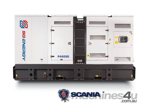 caption SG ENERGY – SCANIA 440 kVA Industrial Three Phase Generator