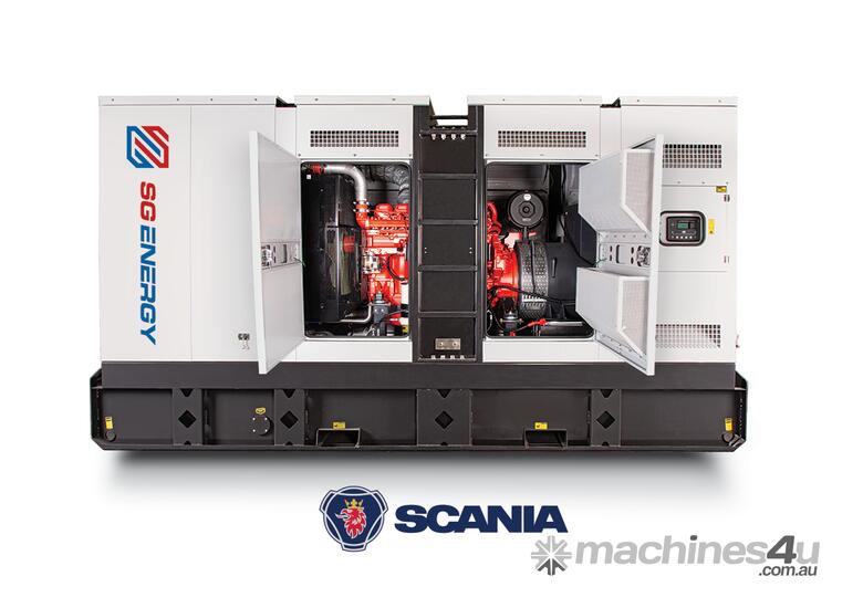 caption SG ENERGY – SCANIA 440 kVA Industrial Three Phase Generator