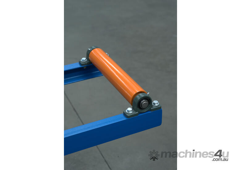 caption Heavy-Duty Idle Roller Table: 3m x 400mm - use with Metal Band saws and Cold saws