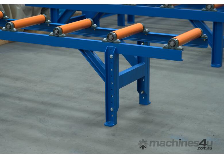 caption Heavy-Duty Idle Roller Table: 3m x 400mm - use with Metal Band saws and Cold saws