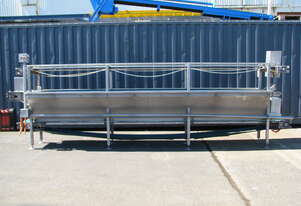 Triple Layer Stainless Steel Motorised Belt Conveyor - 5.4m long