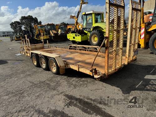 Trailer Dean Plant 4500kg 18ft Ramps Tri 2012 Ex-council SN1635 1TZF800