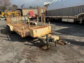 Trailer Dean Plant 4500kg 18ft Ramps Tri 2012 Ex-council SN1635 1TZF800 - picture2' - Click to enlarge