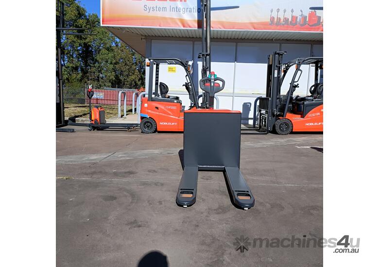 caption NOBLELIFT 1.8T Electric Pallet Jack - Bigger Ground Clearance, Operates on Uneven Ground!