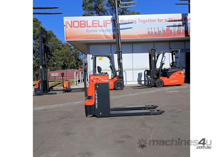 caption NOBLELIFT 1.8T Electric Pallet Jack - Bigger Ground Clearance, Operates on Uneven Ground!