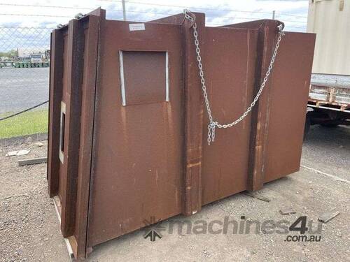 Front Opening Steel Waste Bin - 1450x2400x1600mmH