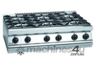 Fagor 700 series natural gas 6 burner SS boiling top CG7-60H