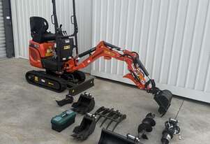 Mini Excavator 1.2 T Rhinoceros XN12-9 Excavator Package - Pilot Control Joysticks