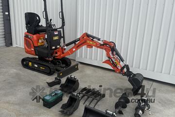 Mini Excavator 1.2 T Rhinoceros XN12-9 Excavator Package - Pilot Control Joysticks