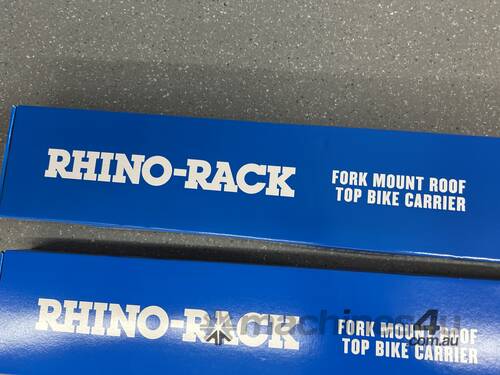 caption 2x Rhino Rack Form Mount Roof Top Bike Carriers
