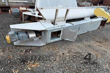 Conveyor Screw Type 4.1m Long x 320mm Dia with Sew Gearbox