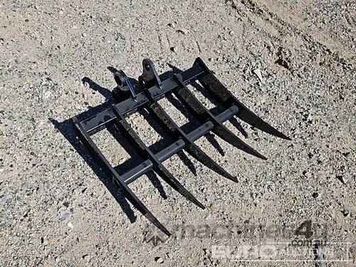 caption Unused Captok Rake To Suit 1-3 Ton Excavator, Pin Diameter 1